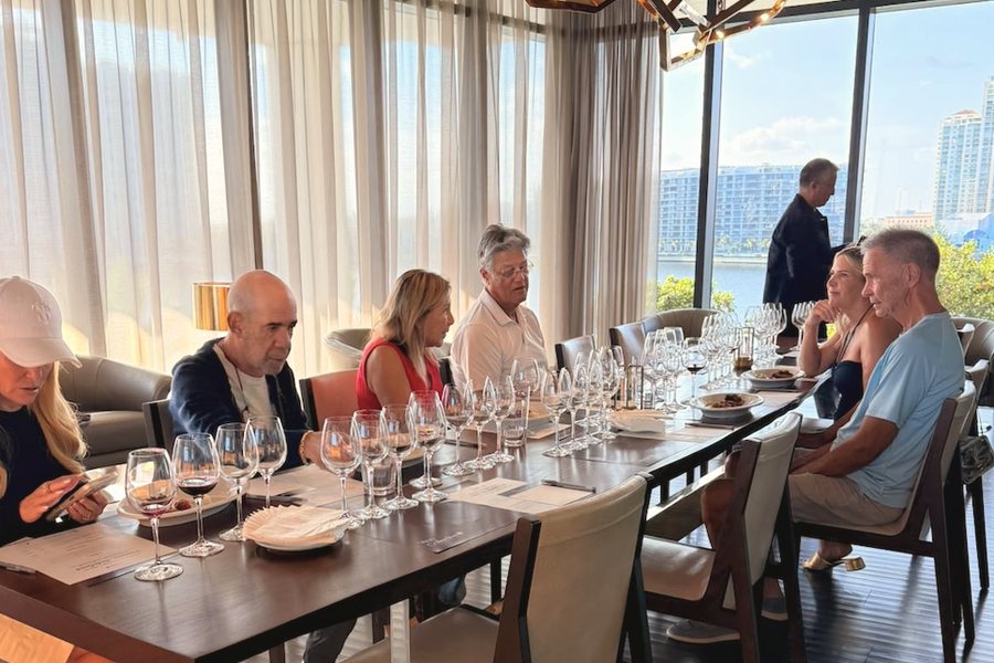 A FILO tasting for residents of a Miami building