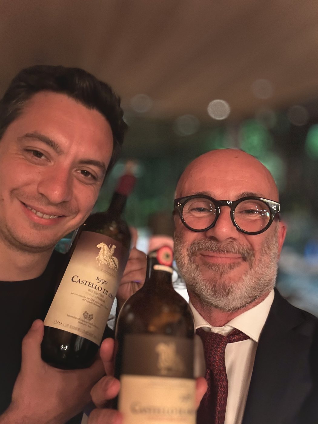Fabrizio Gallina with Arturo Pallanti, Castello di Ama, Chianti Classico, Italy