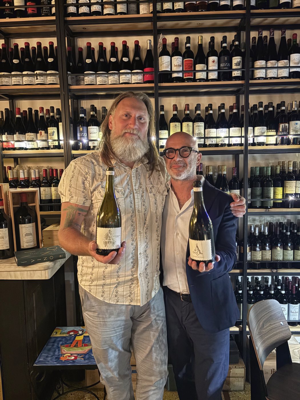 Fabrizio Gallina with Stephen Hagen, Antiquum Farm, Oregon